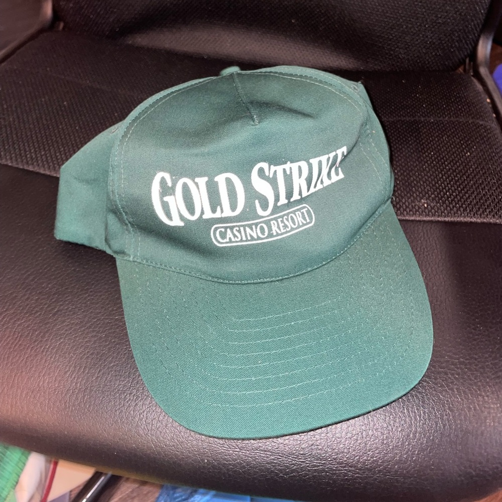 Vintage Rope Hat Green Gold Strike Casino Resort Cap
